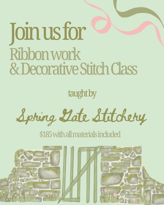 Ribbon Work & Decorative Stitch Class